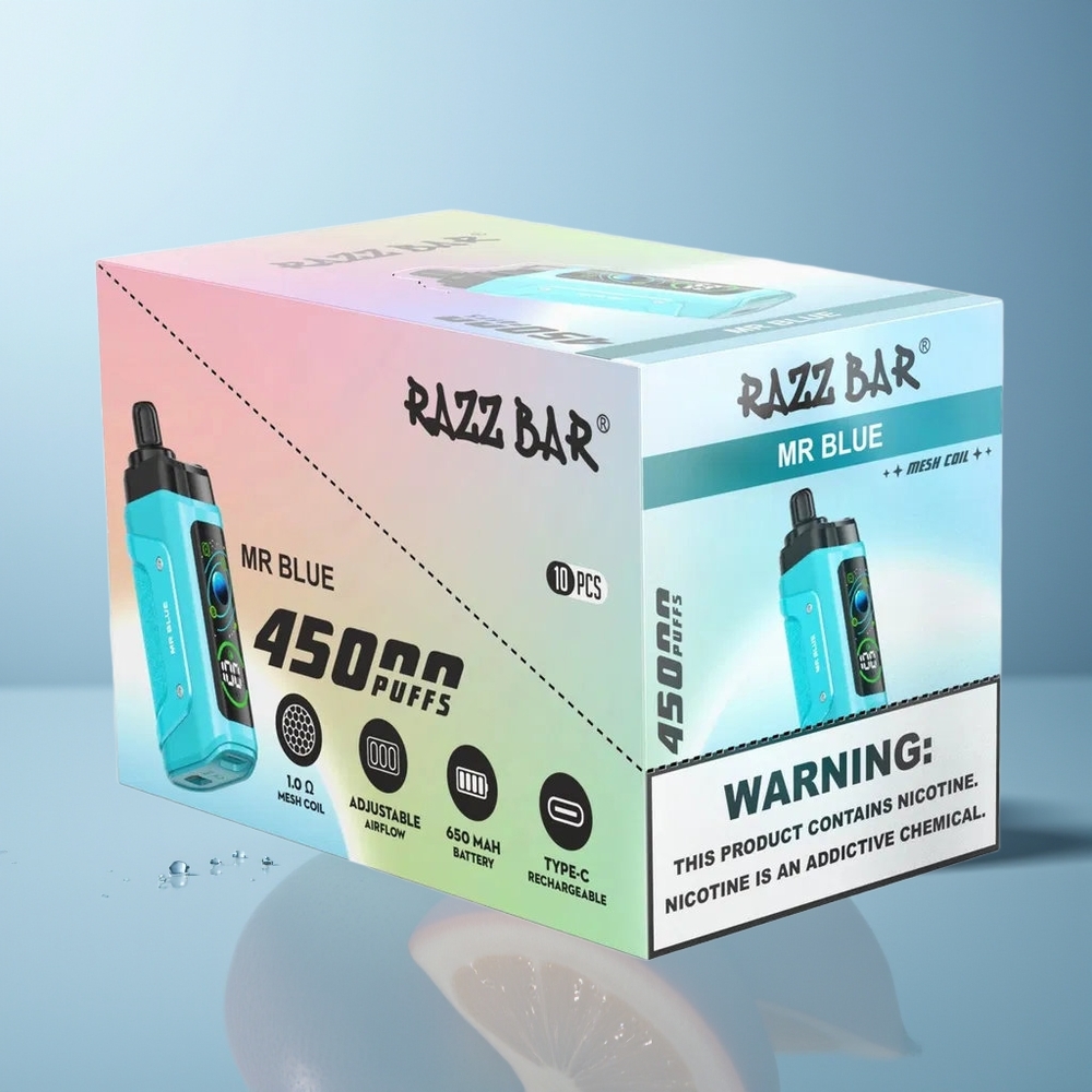 Wholesale Canada Razz Bar 45000 Puffs Rechargeable Mr Blue