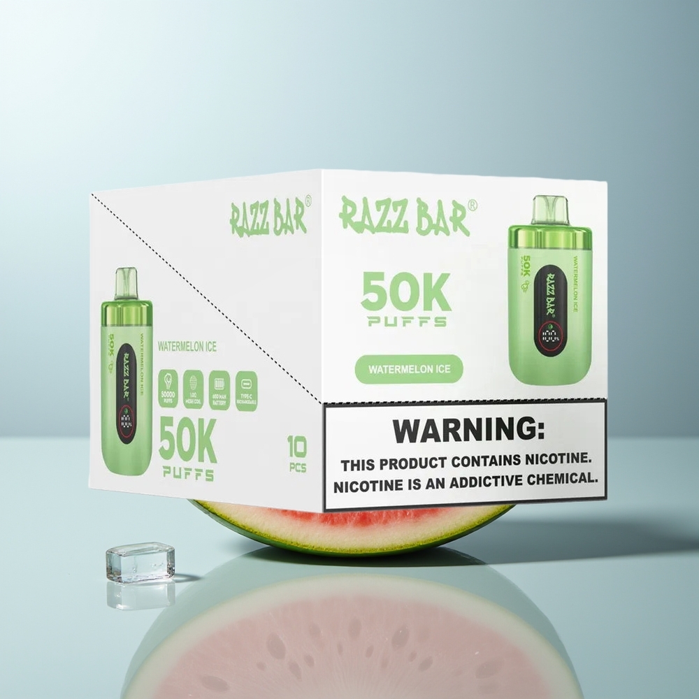 Wholesale Canada Razz Bar 50K Puffs 2% Nicotine Watermelon Ice