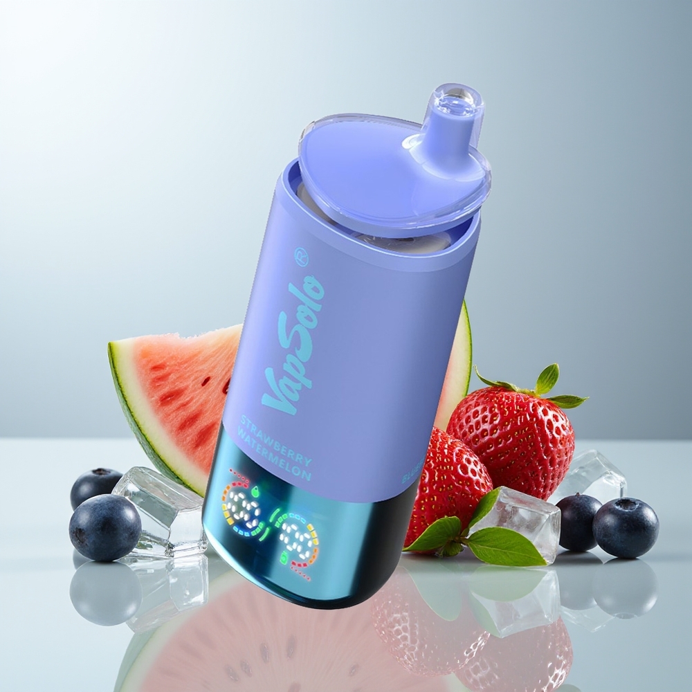 Wholesale Canada VapSolo Triple 30000 Puffs 40ml Strawberry Watermelon & Blueberry Ice
