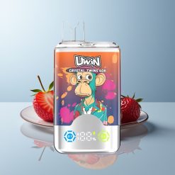 Wholesale Canada Uwin Crystal Twins 40000 Puffs Dual Flavor Disposable Vape Strawberry Raspberry Cherry Mr Blue